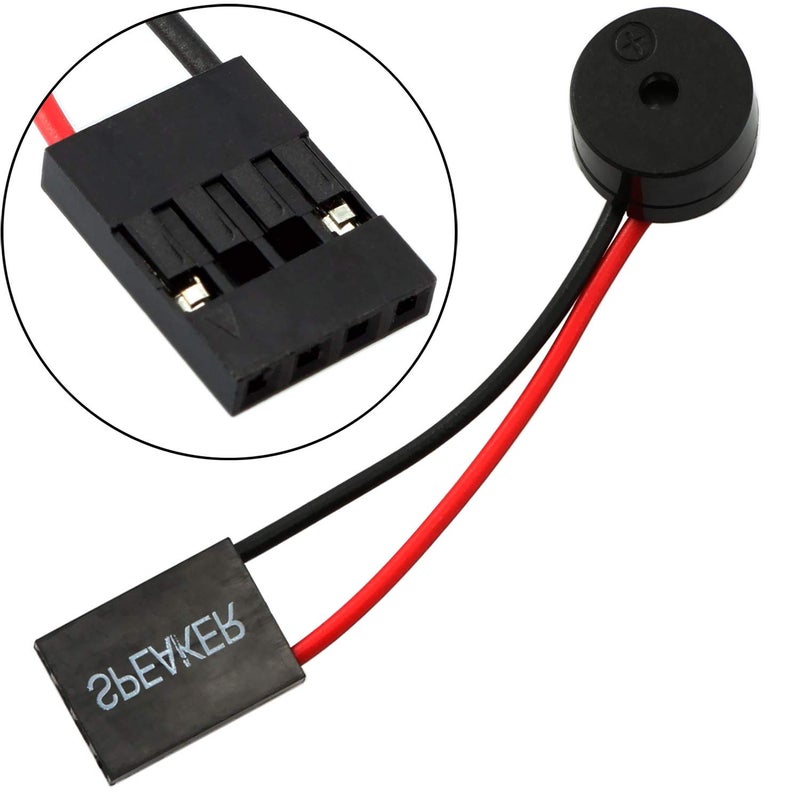 RuiLing 2-Pack PC Motherboard Mini Plug Speaker Desktop Computer Case DIY Internal BIOS Beep Alarm Buzzer - Image 4